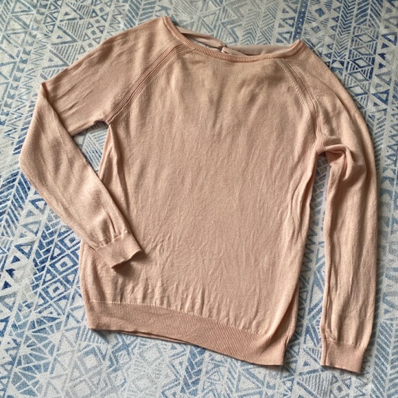 Twik for Simon’s Pink Lace Back Sweater - Picture 1 of 5